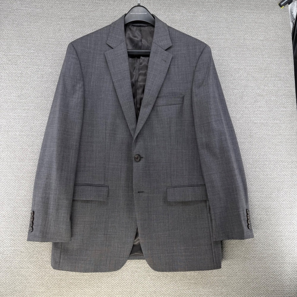 Lauren Ralph Lauren Blazer 38R Gray Wool Sport Coat Formal Professional Classic